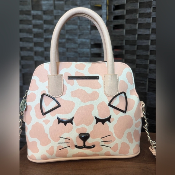 Charming Cat Face Pink Handbag - Picture 5 of 11